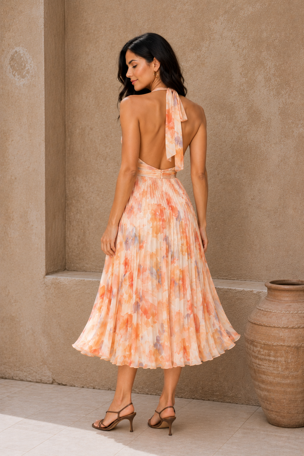 VESTIDO CON ESTAMPADO ACUARELA | ROSA SERRANO