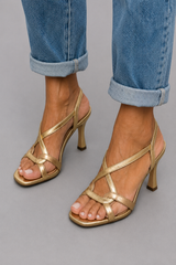 Eliana | Tacones Dorados de Mujer