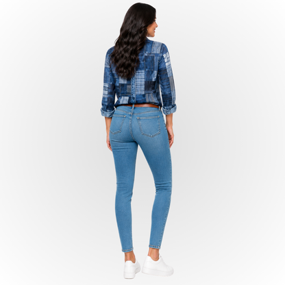 MADELINE | BLUSA VINTAGE DE CUADROS
