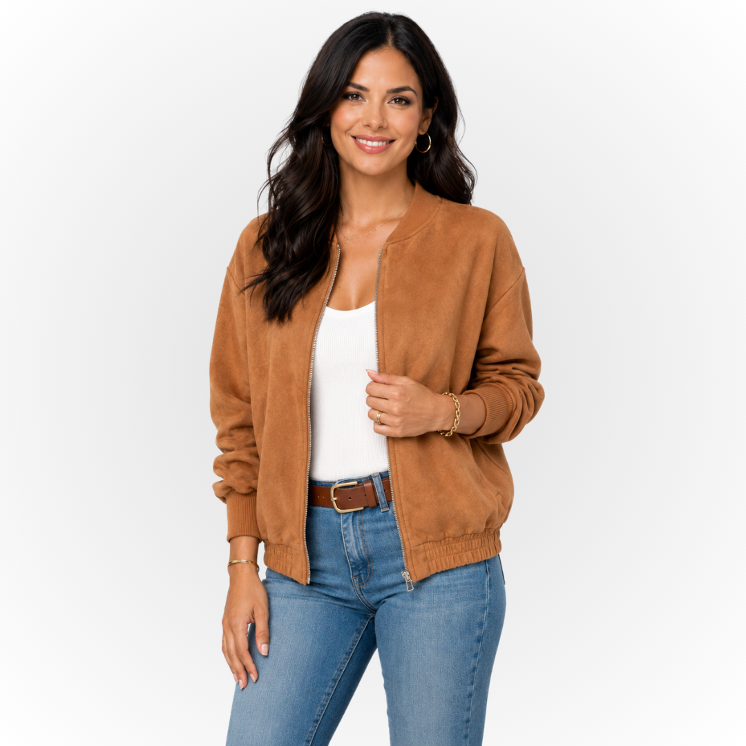 LUCIANA | CHAQUETA BOMBER DE ANTE